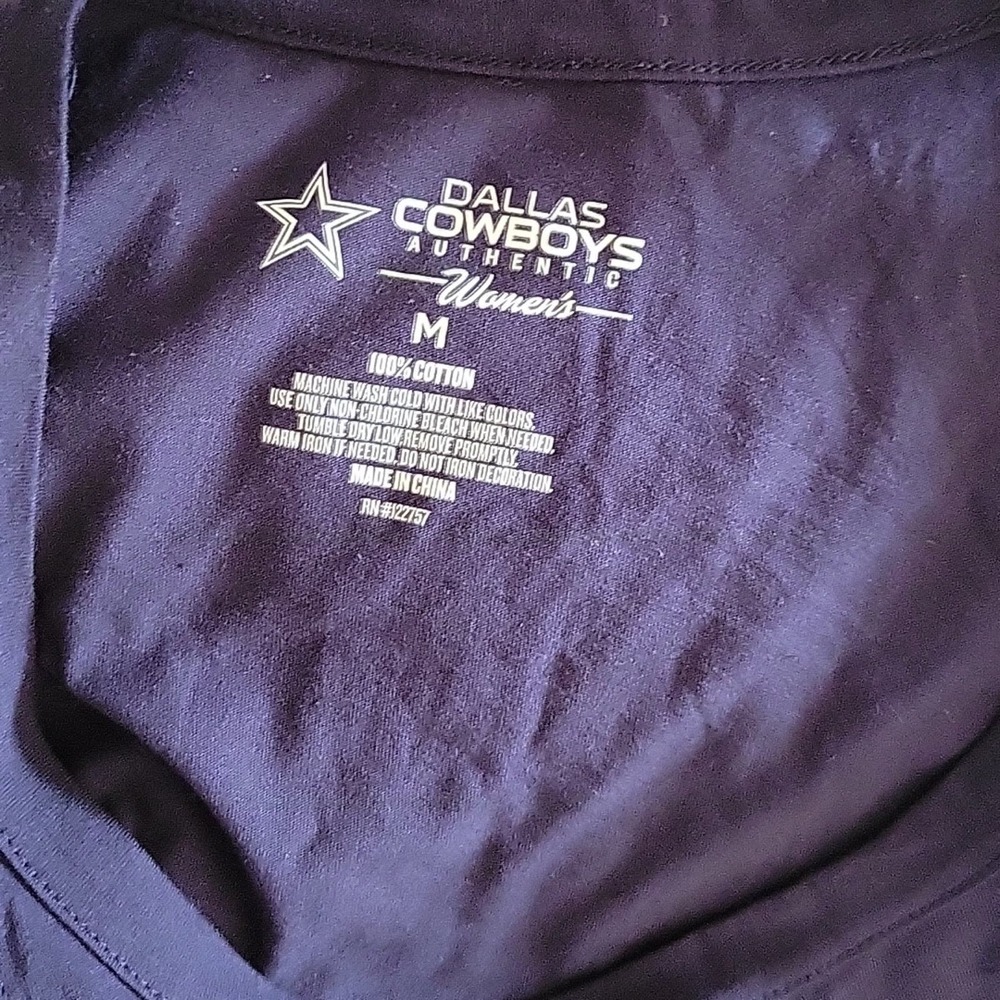 NFL Dallas Cowboys womens sleeveless t-shirt Tank Top, Tie Front. NWT XL, M, XS - Picture 3 of 3